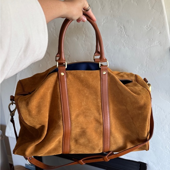 Sezane suede duffle bag Larkins Weekend Bag - Picture 4 of 9